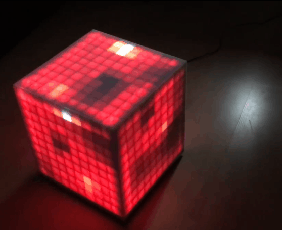 【Arduino 动手做】100颗WS2812 LED 构建了一个 10x10 LED 魔方图1