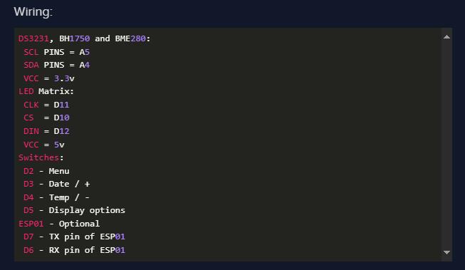 【Arduino 动手做】带BME280、BH1750和ESP01的LED矩阵NTP时钟图2