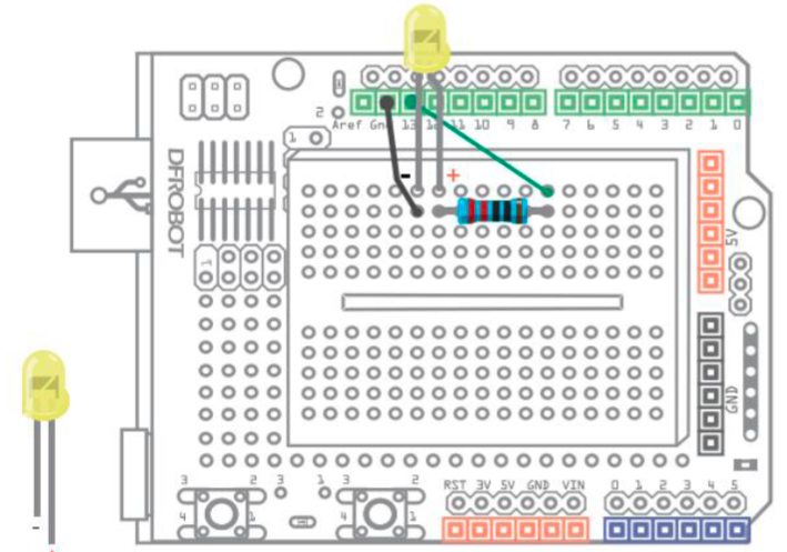 Arduino教程 01 LED灯闪烁「DFR0100」图1
