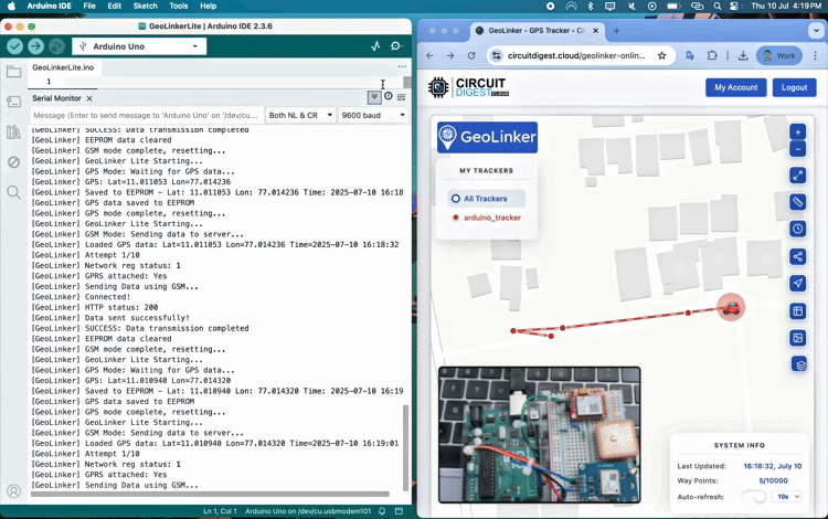 【Arduino 动手做】DIY Arduino GPS 跟踪器可以提供实时位置图2