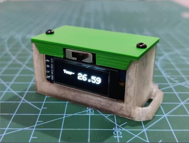 【Arduino 动手做】由ESP32C3驱动的小型便携袖珍温度计图2
