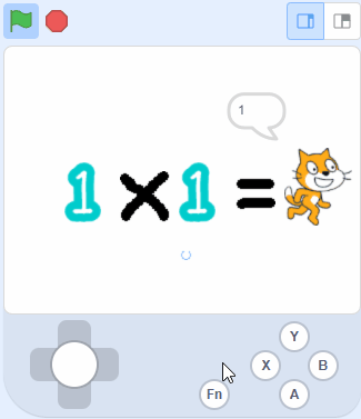 【花雕动手做】Scratch 游戏机 ESP32S3 开发板之乘法闯关图1