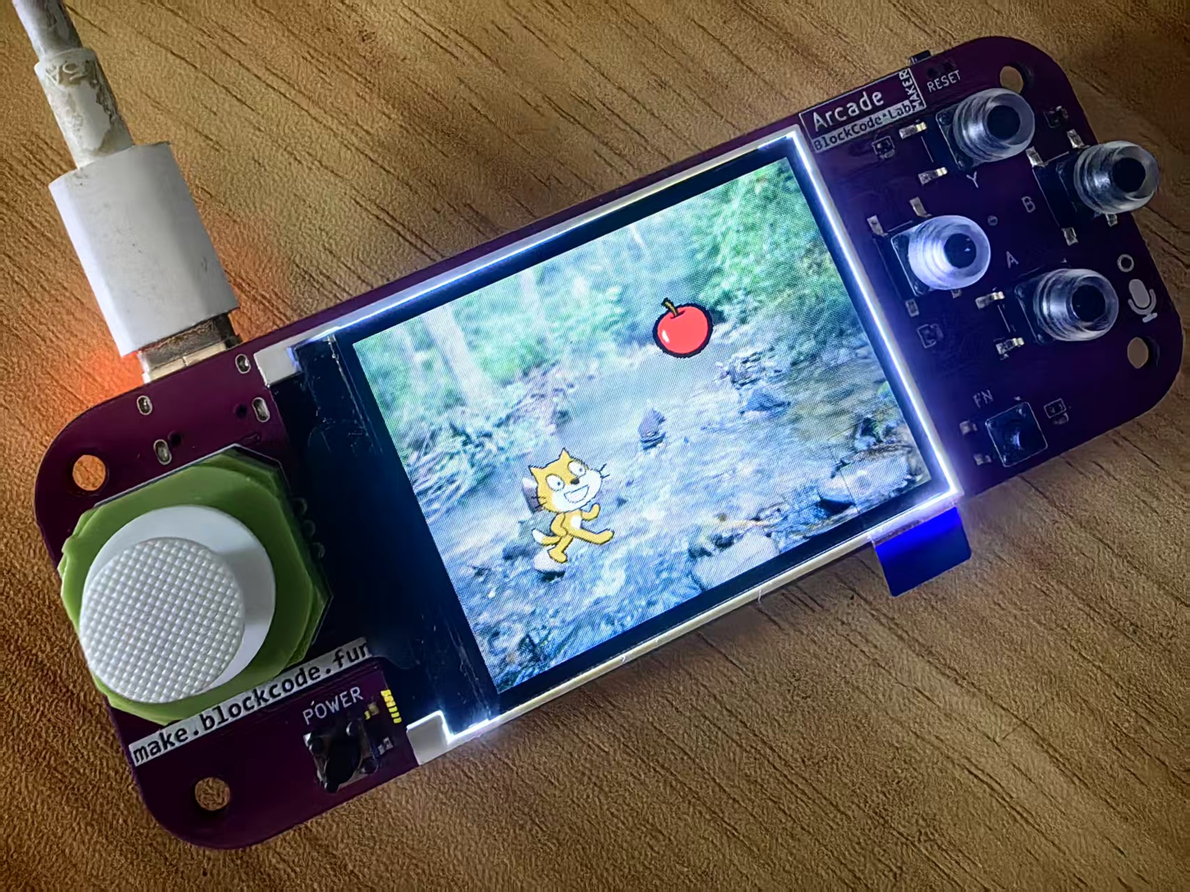 【花雕动手做】Scratch Arcade 游戏机 ESP32S3 开发板之捡豆子图1