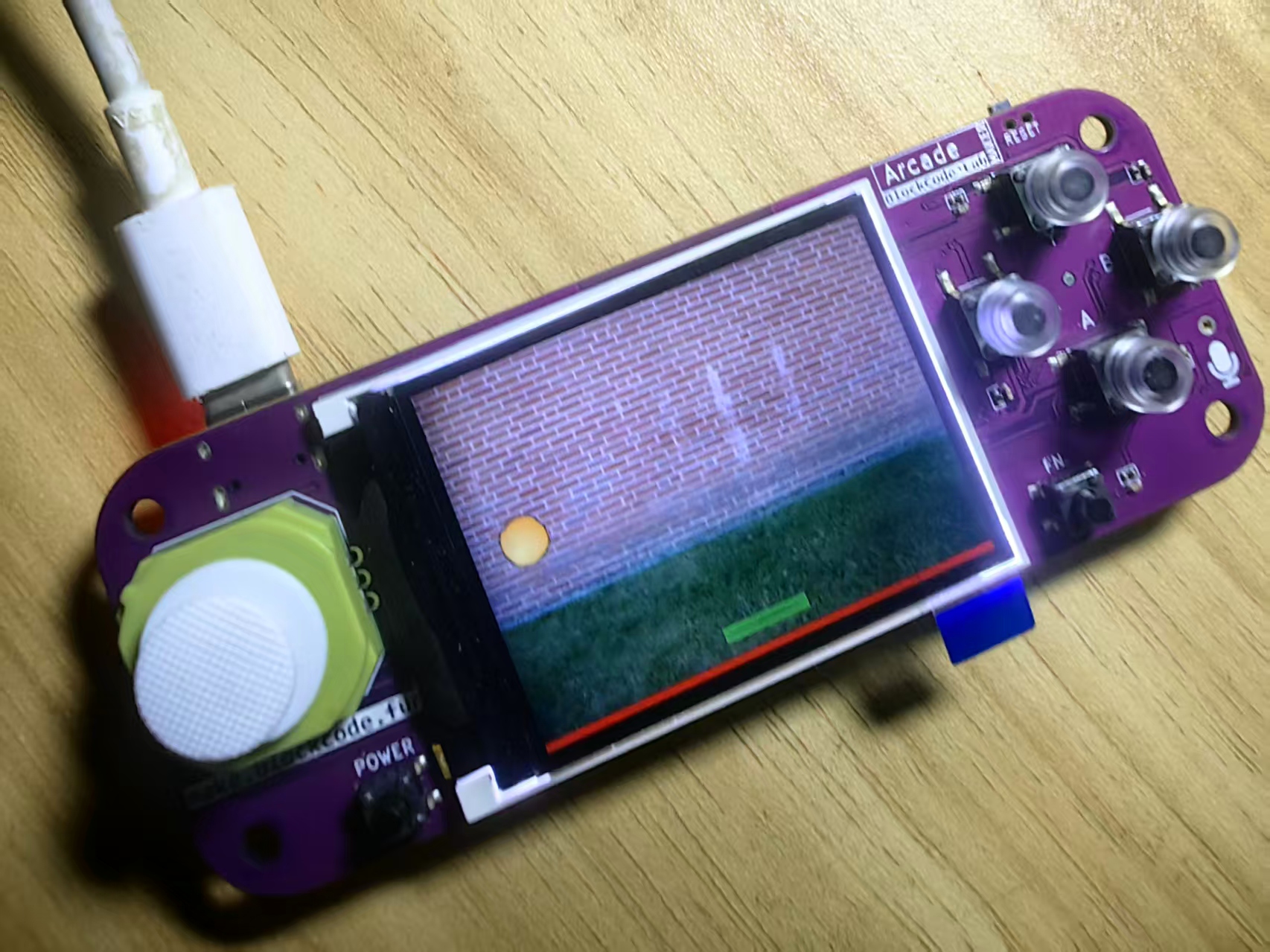 【花雕动手做】Scratch Arcade游戏ESP32S3开发板之反弹的球图1