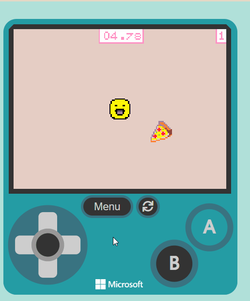 【花雕动手做】基于MakeCode ARCADE 开发板的吃披萨小游戏图1