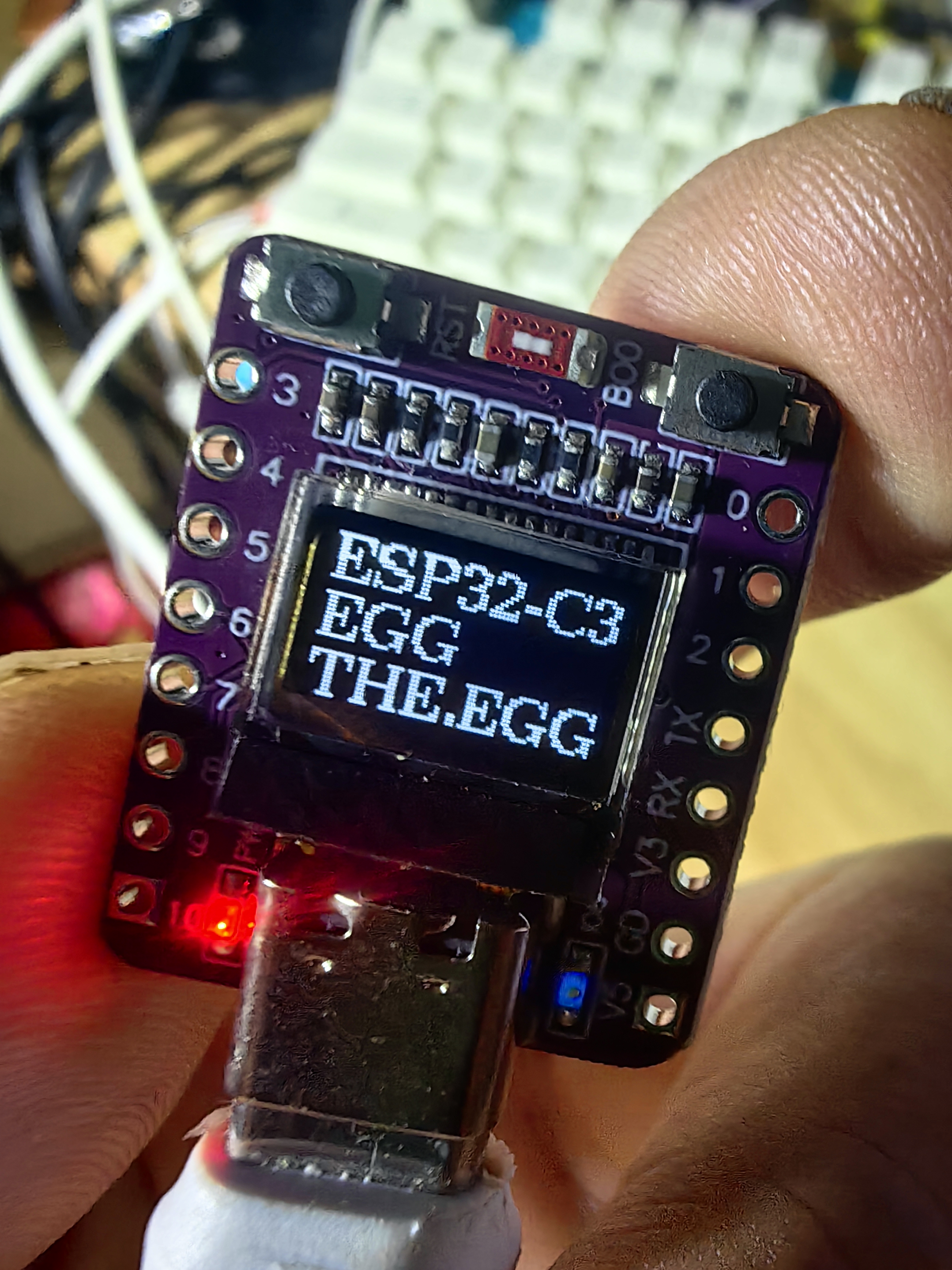 【花雕学编程】Arduino动手做（216）--ESP32-C3 0.42 OLED开发板图4