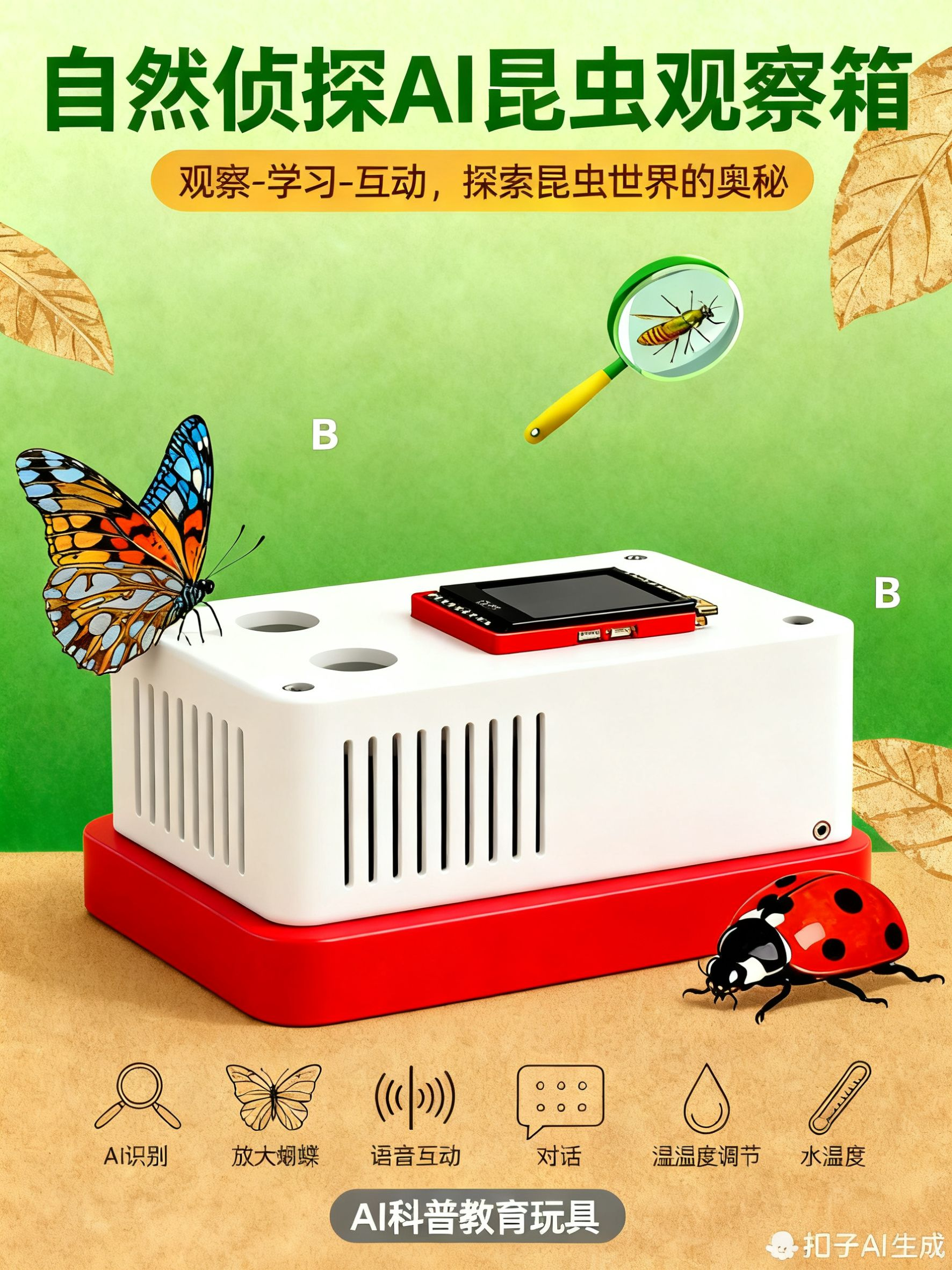 基于行空板K10的自然侦探AI昆虫观察箱图3