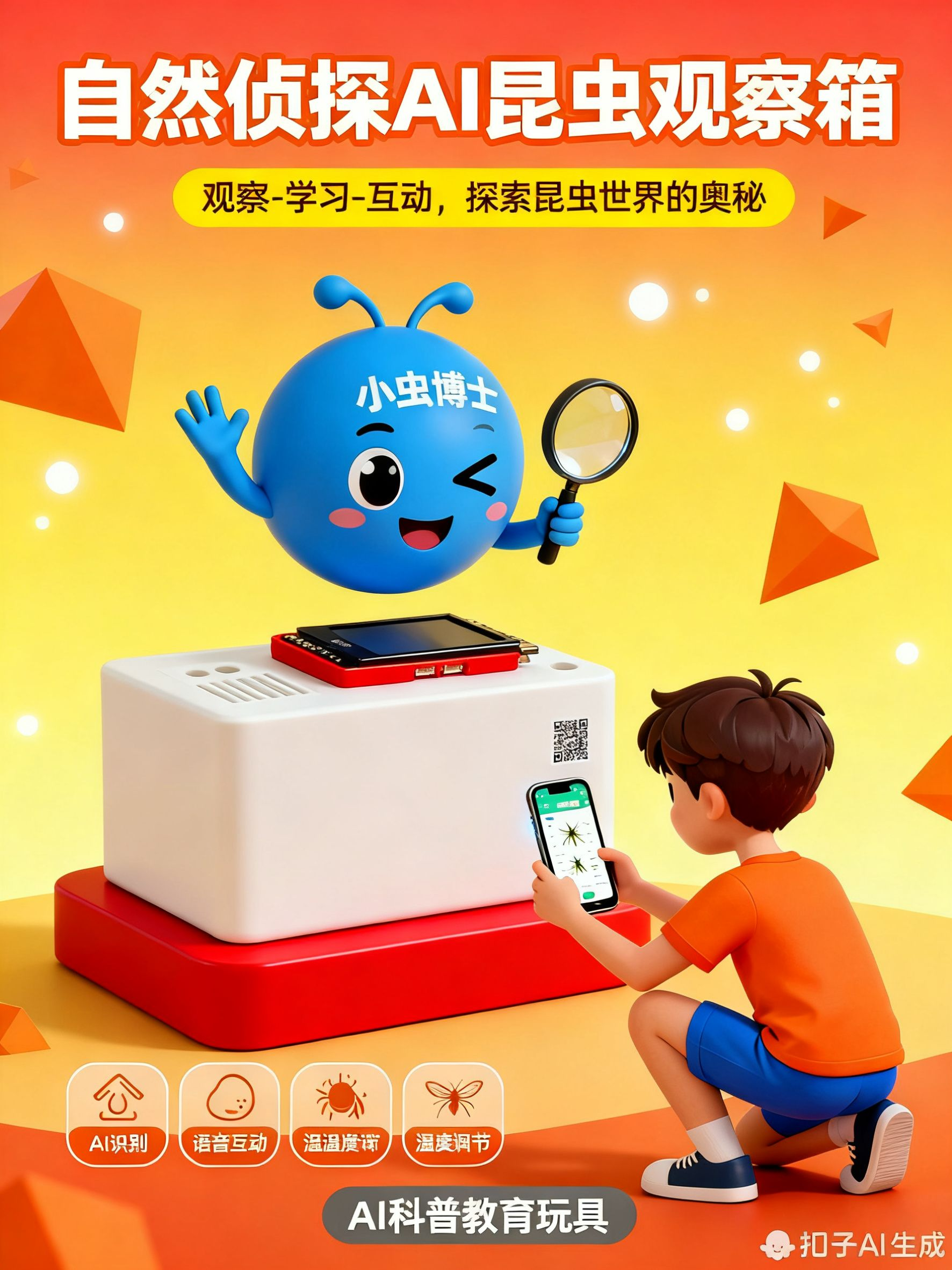 基于行空板K10的自然侦探AI昆虫观察箱图1