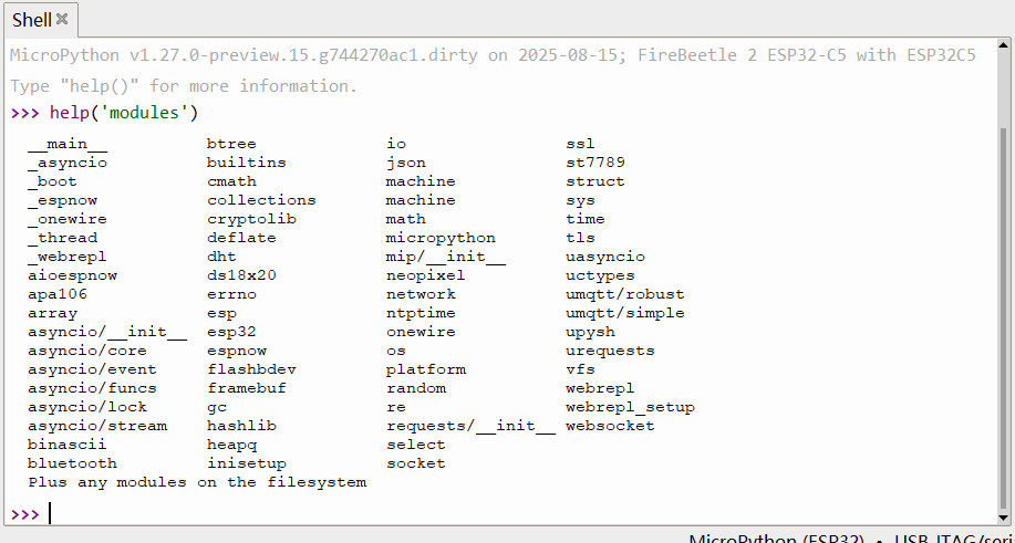 【FireBeetle 2 ESP32-C5】 介绍、固件上传、工程测试图17