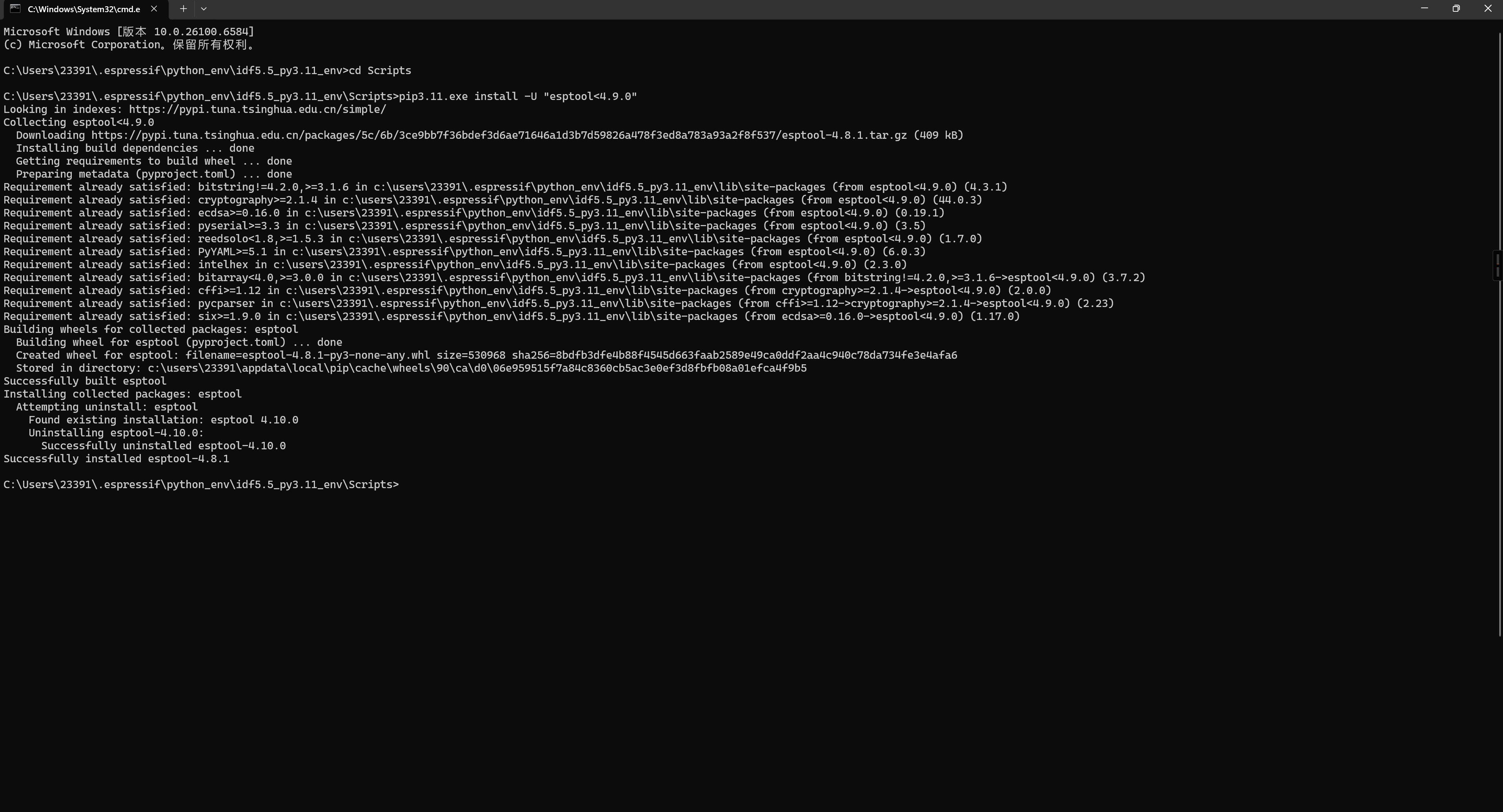 FireBeetle 2 ESP32-C5 快速搭建 ESP-IDF开发环境图13