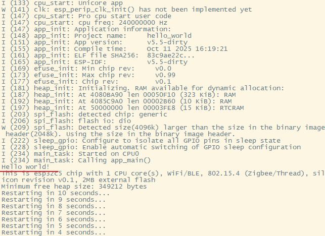【FireBeetle 2 ESP32-C5】 Windows平台编译点灯图6