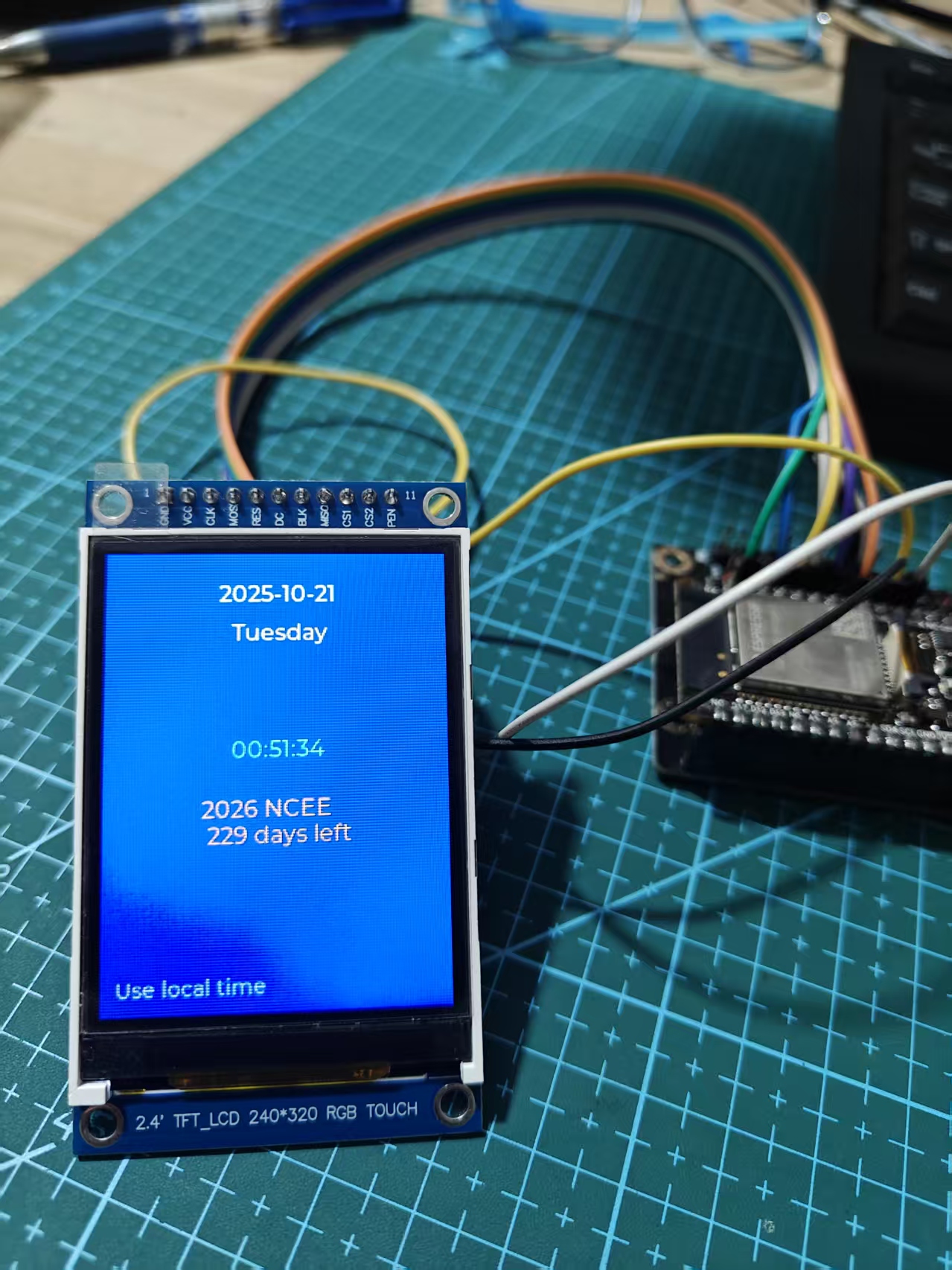 Firebeetle 2 ESP32 C5体验之：显示高考倒计时图2