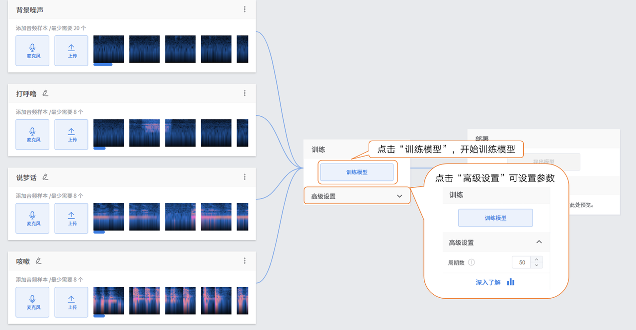 Mind+模型训练工具·语音分类任务:睡眠监测助手图7