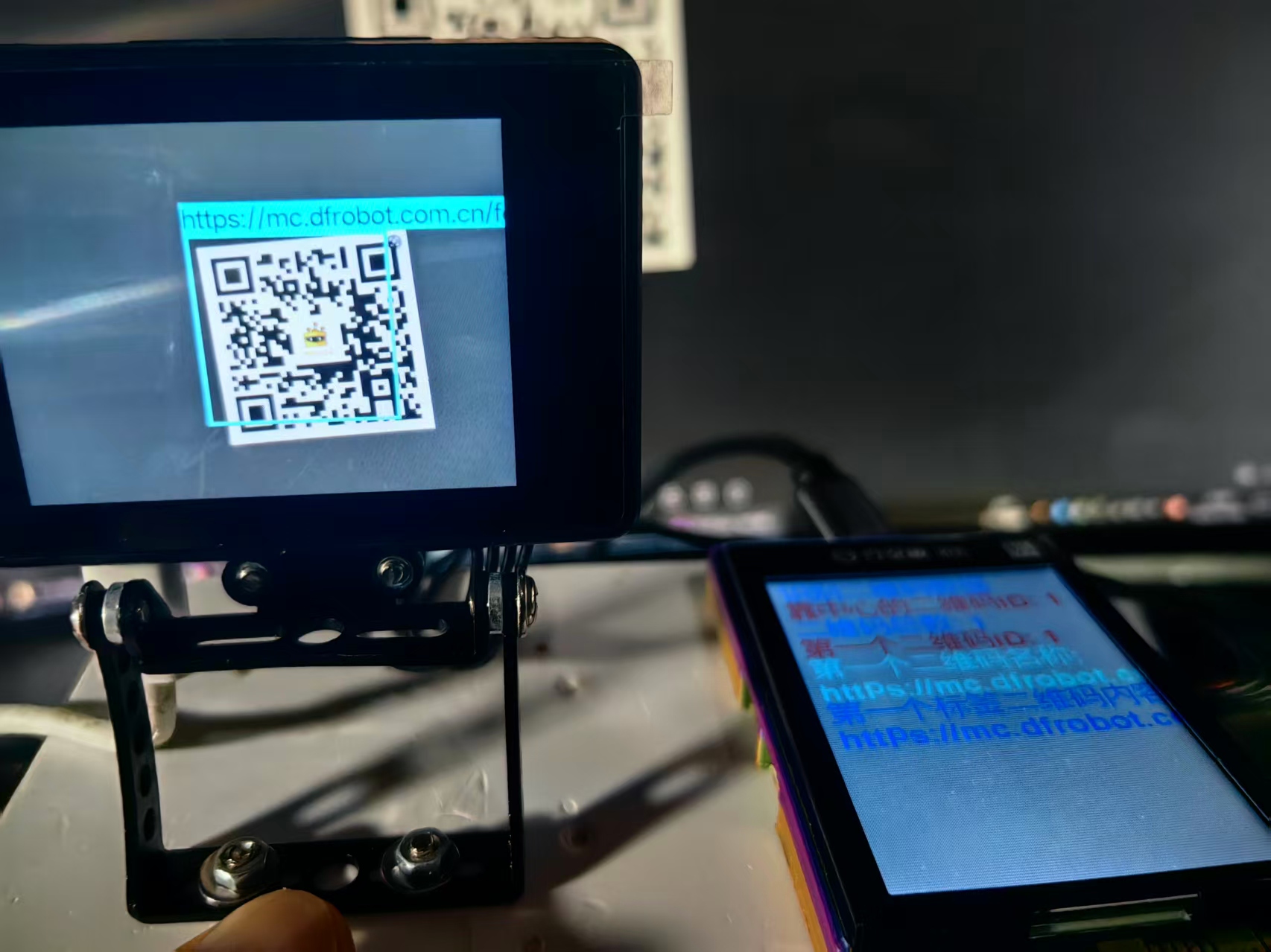 【花雕动手做】AI视觉传感器二哈识图2之识别二维码数据图3