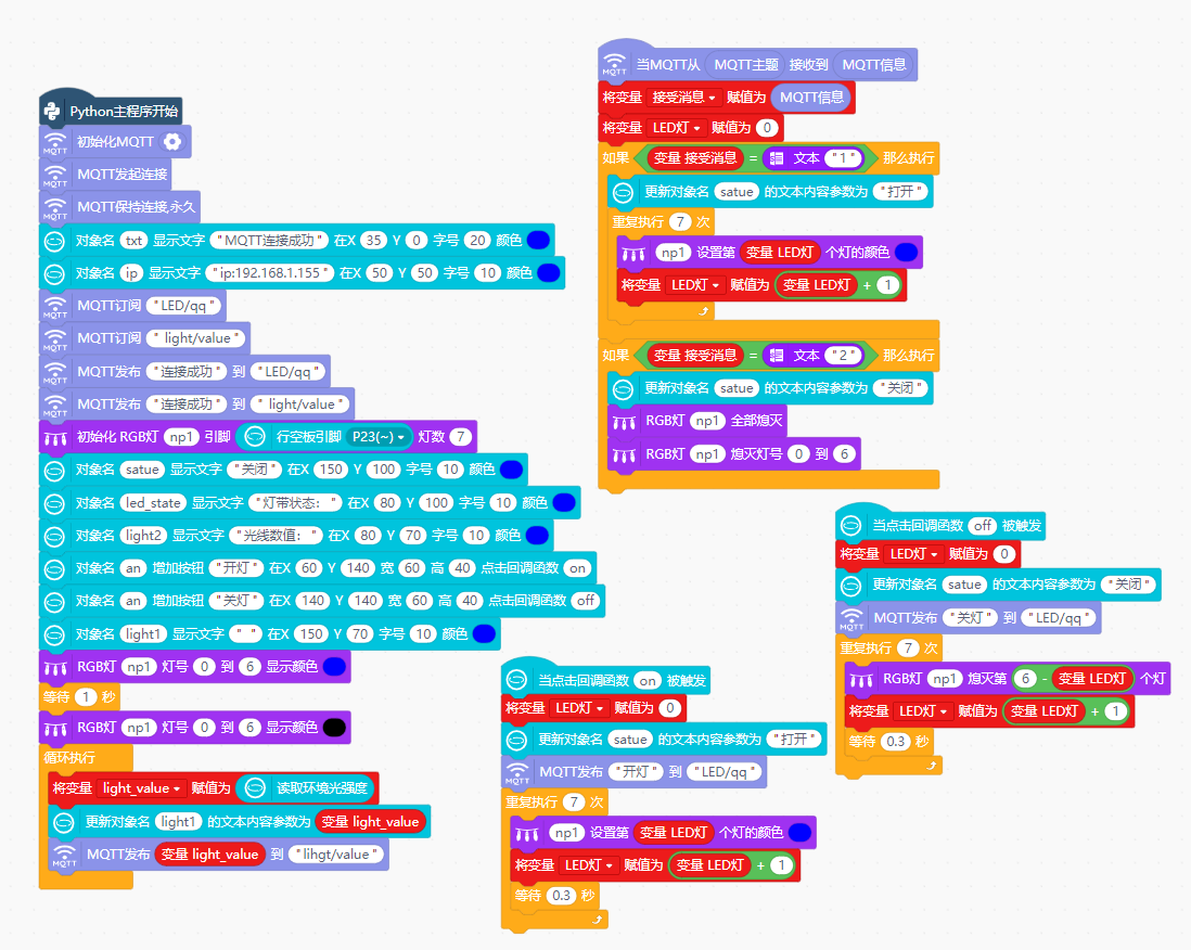 远程控制LED灯的开和关图1