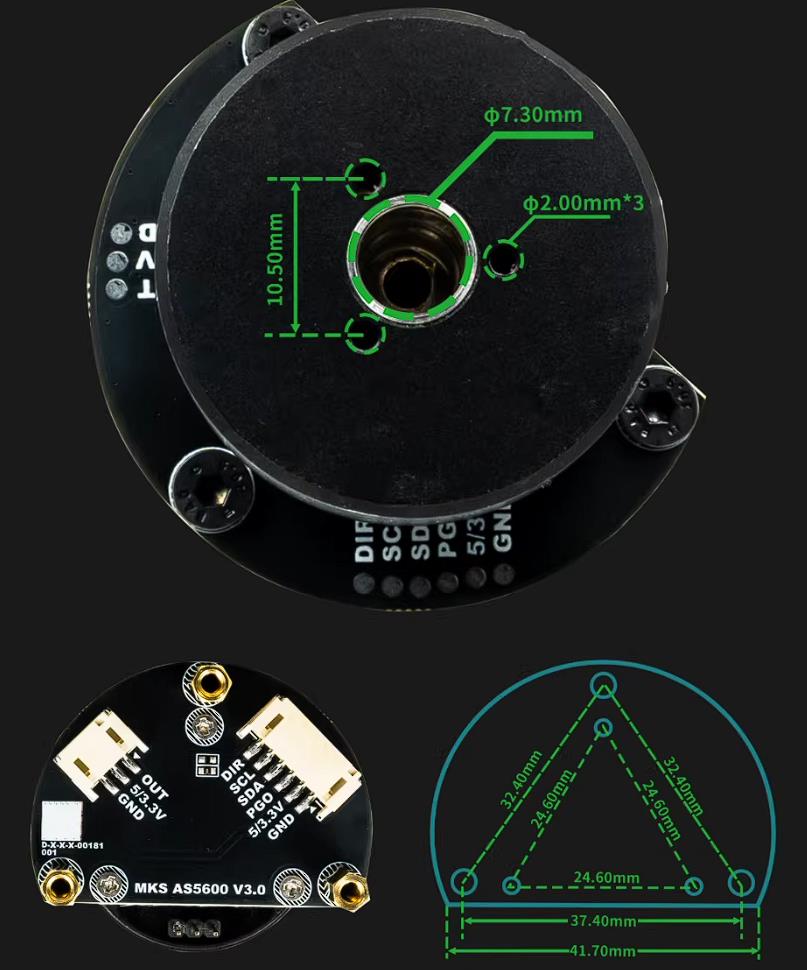 【花雕动手做】MKS ESP32 FOC 双路闭环无刷电机驱动板图2
