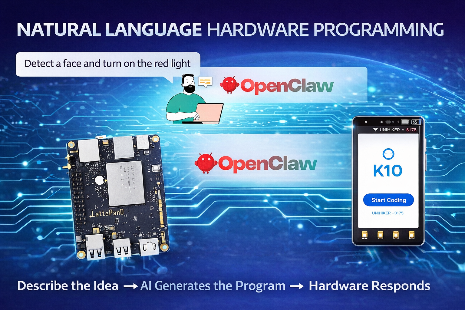OpenClaw结合行空板K10:用自然语言实现AI硬件编程图1