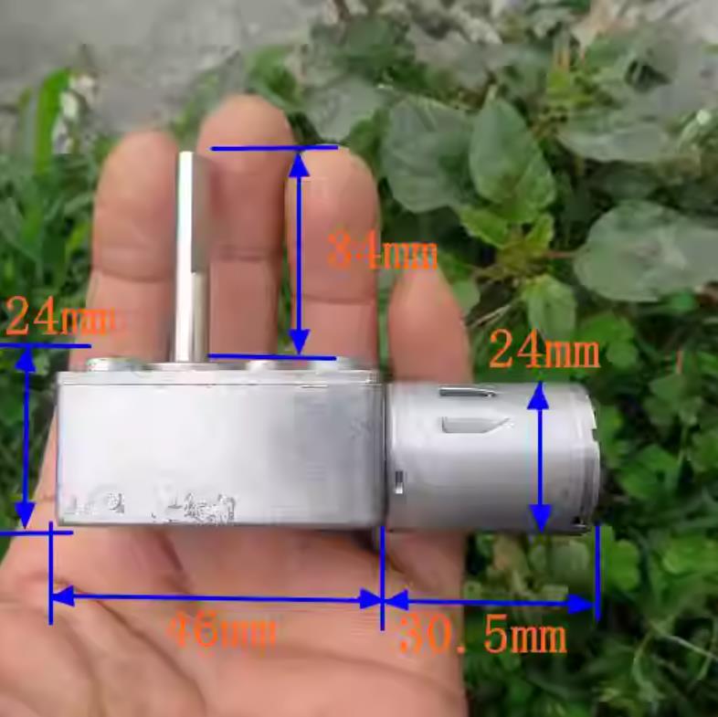 【花雕动手做】拆解24VDC微型128转自锁370蜗杆减速电机图3