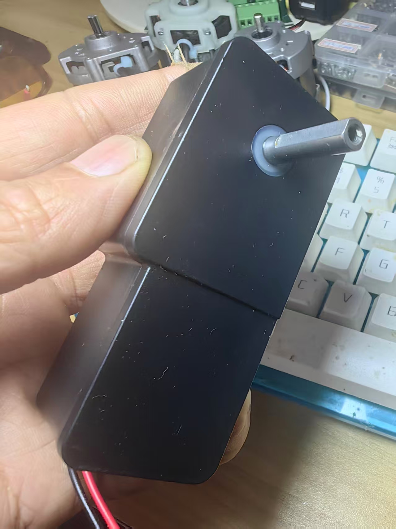 【花雕动手做】JL-370-5V-32Z-308涡轮蜗杆减速电机图1