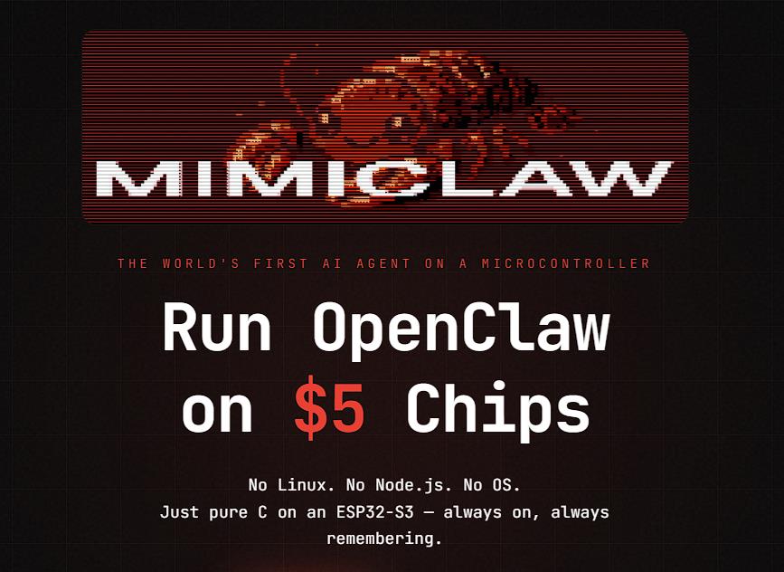 【花雕】突破嵌入式 AI 门槛：MimiClaw赋能裸机AI智能体图1