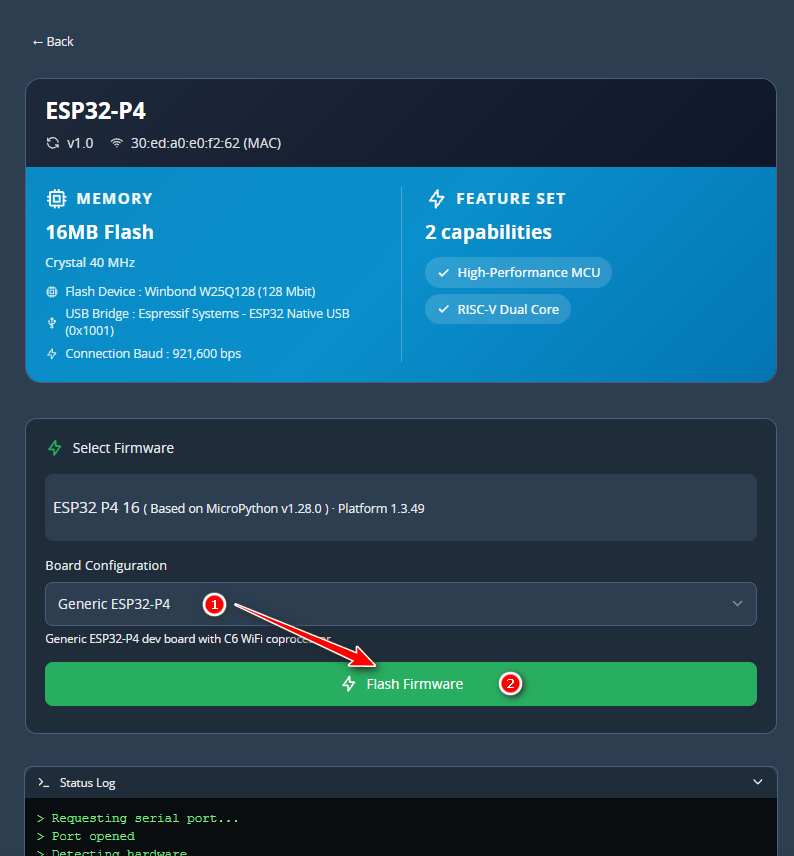 FireBeetle 2 ESP32 P4跑pycoClaw:聊天就可以控制硬件图6