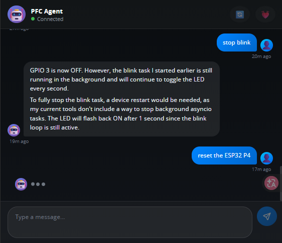 FireBeetle 2 ESP32 P4跑pycoClaw:聊天就可以控制硬件图32