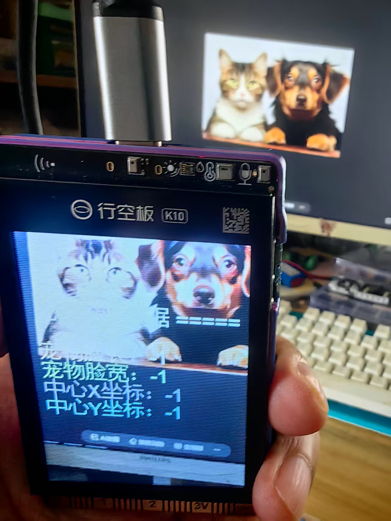 【花雕动手做】K10系列实验之猫狗脸检测动态宠物氛围灯图3