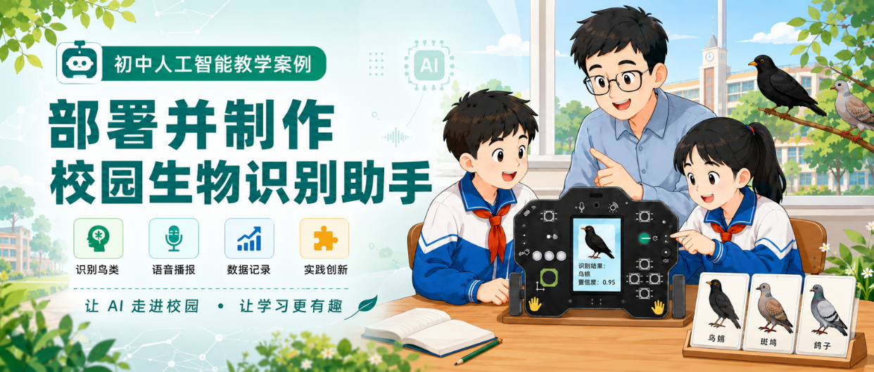 初中人工智能教学案例分享 | 部署并制作校园生物识别...封面3