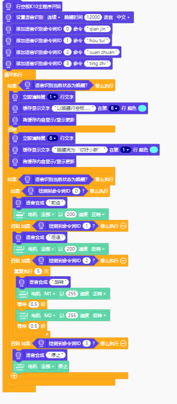 Mind+三轮车的代码      Mind+三轮车的代码图1