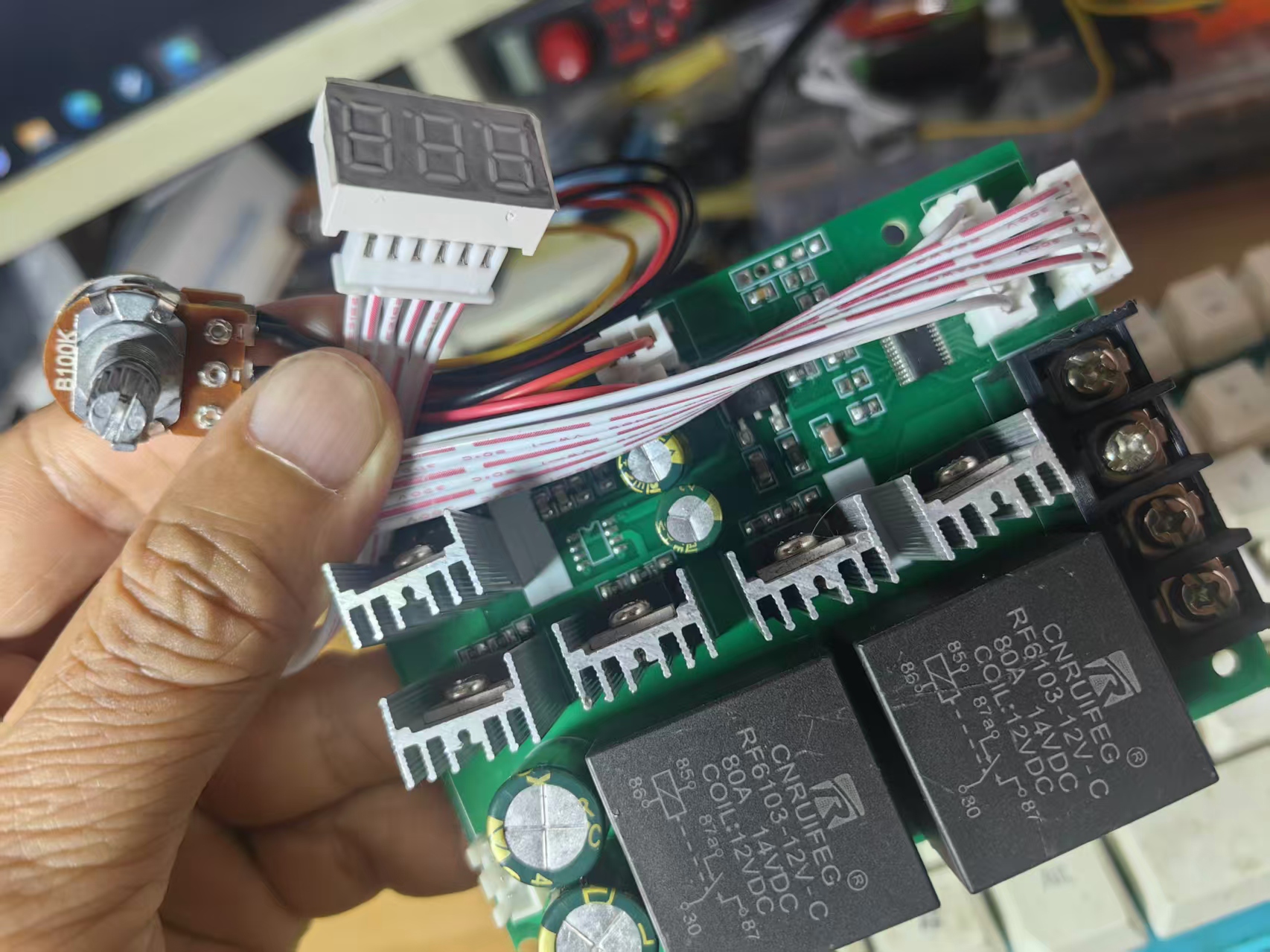 【花雕动手做】正反转PWM直流电机调速器60A55V马达驱动器图1