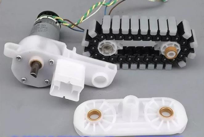 【花雕动手做】12V 金属减速电机履带驱动行走单元模组图2