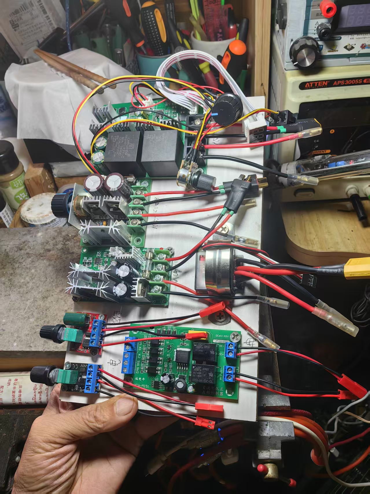 【花雕动手做】手搓 60V/20A 有刷电机七单元组合测试平台图3