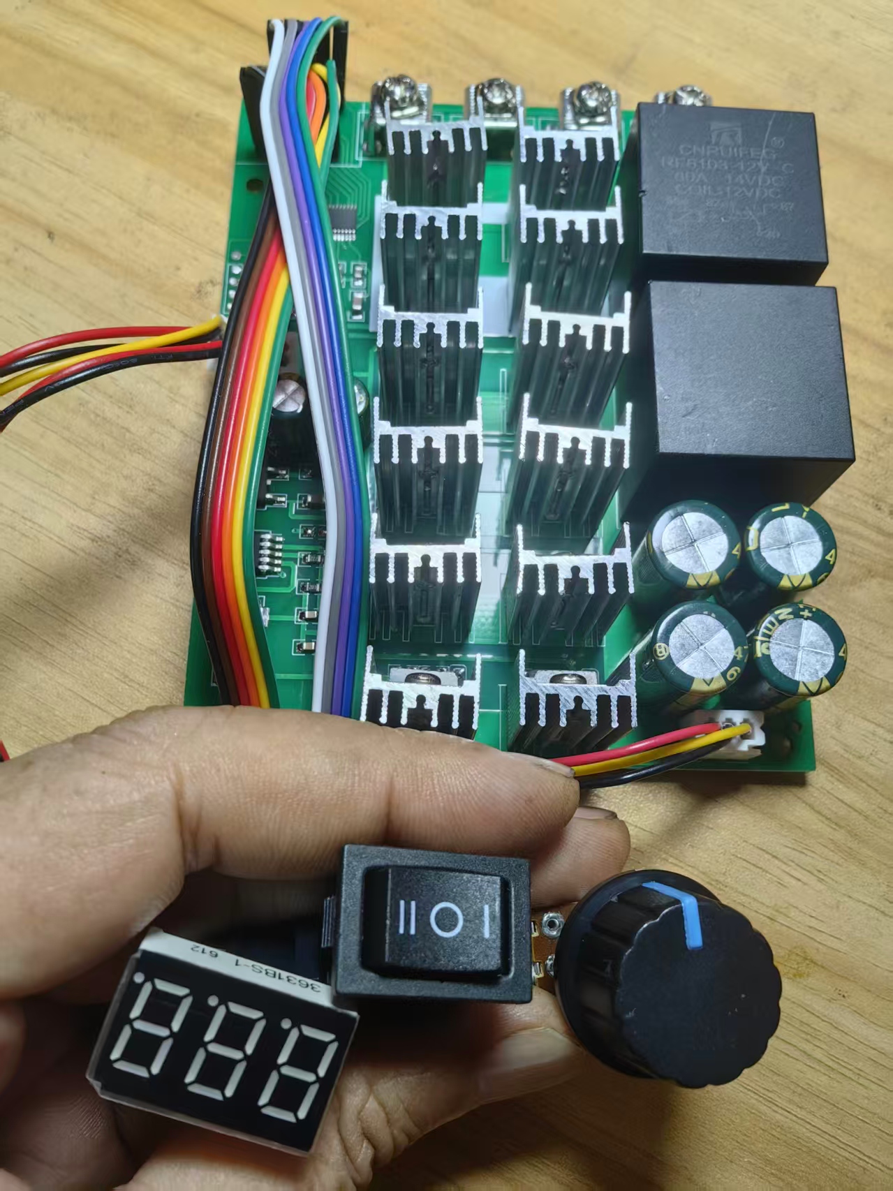 【花雕动手做】10-55V100A大功率直流电机调速器PWM无极...图2