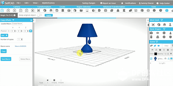 3D打印教程 · 如何在SelfCAD中建模一个床头灯_image_3.webp