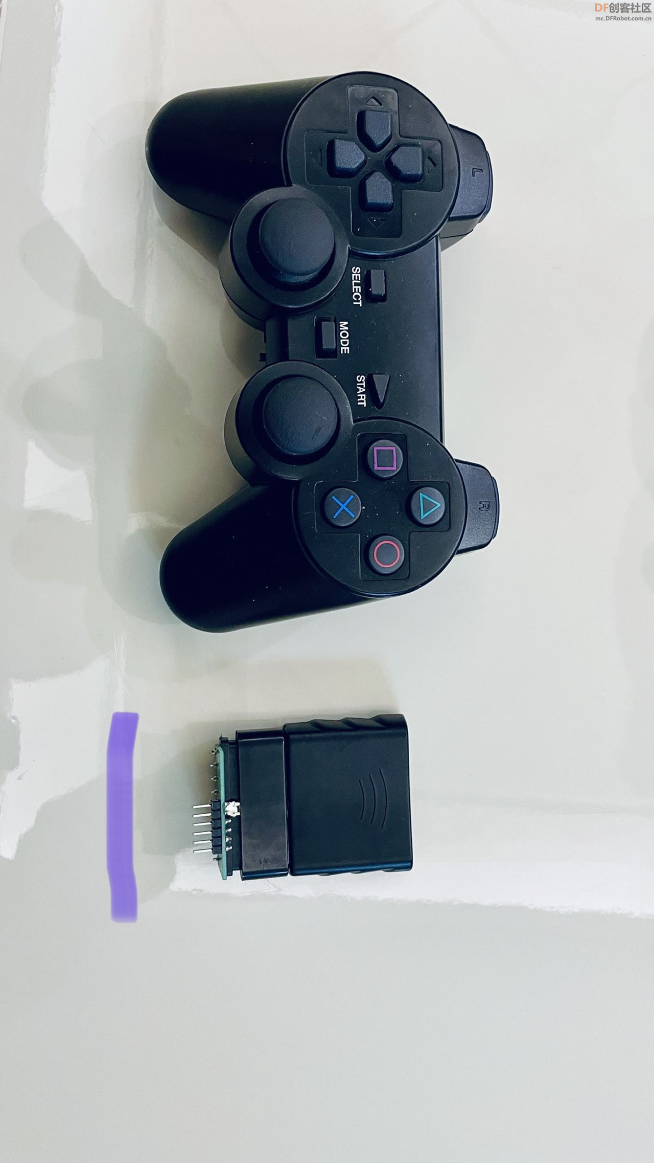 PS2手柄接收器连接Arduino主板位置与所需线材_image_3.webp