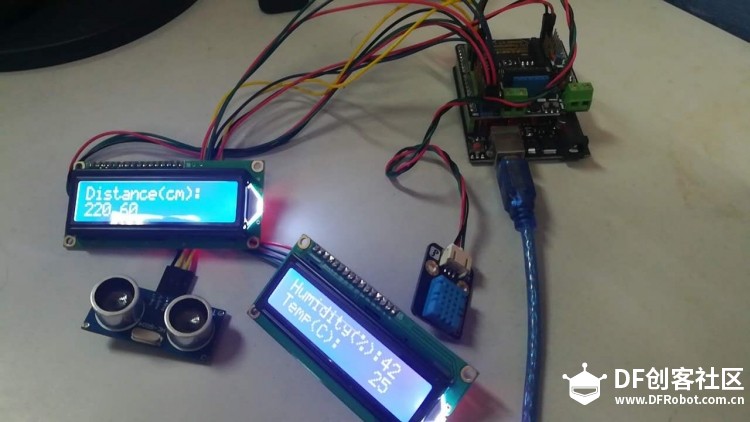 Arduino · 一块板接二个LCD1602：实现温湿度与距离显示_image_6.webp